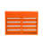 100Kg Capacity Tool Chest With Sliding Drawers & Hanging Panel - Orange Rolling Box Large Internal Space Side Handles-40329649