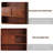 Rufous Solid + Manufactured Wood Display Cases