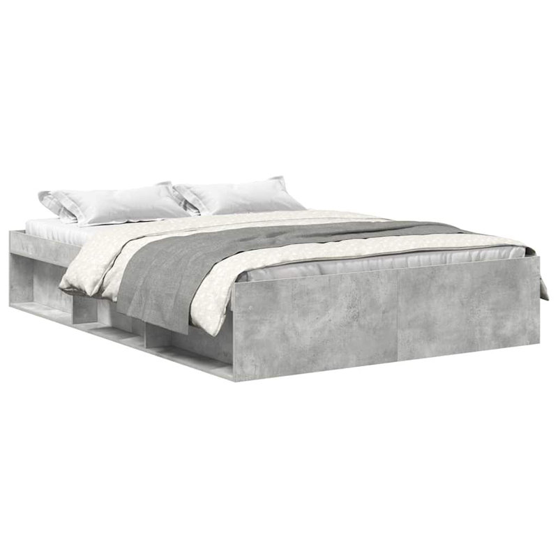 Afriani Storage Bed, Concrete Grey, Kingsize (5')
