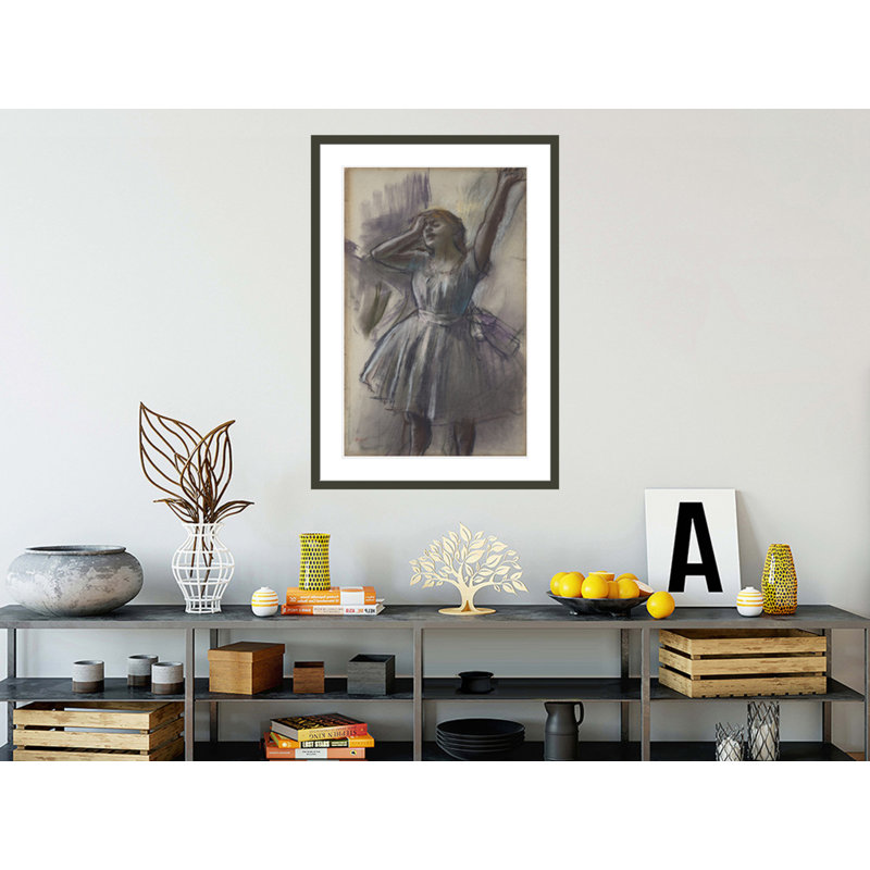 «Dancer Stretching» par Edgar Degas, impression giclée sur cadre, H 41,5 po x l 29 po