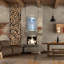 Art mural rouge en métal Red Barrel Studio® «Laguna Palms Triptych 2» par Mercedes Lopez-735529214