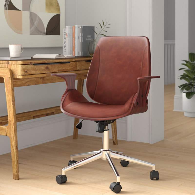 Chaise de bureau Amery, Marron