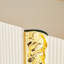 Console Lisbon Reeded - Crème soyeuse matte-1991652919