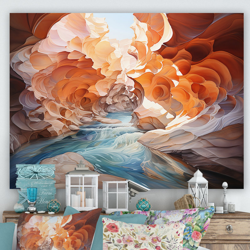Canyon Antelope, impression sur toile, H 16 po x l 32 po x P 1 po, Toile tendue