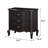 Nightstand, Black Antique Finish