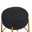 24 po de hauteur, tabourets de bar ronds, ensemble de 2 - Tabourets de salle à manger rembourrés contemporains pour cuisines, cafés et bars - comprend des pieds de support robustes