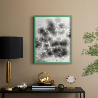 Marbling VIII Framed Print - Solid Wood