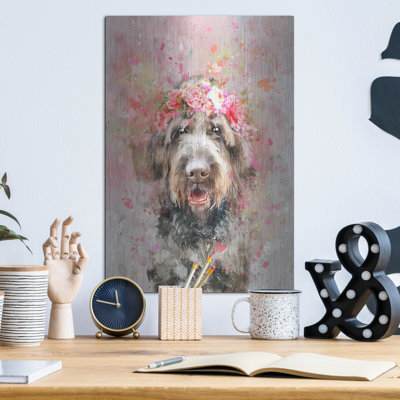 «Flower Crown Labradoodle» par Furbaby Affiliates