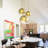 Junathaen 3 - Light Dimmable Gold Chandelier with Gradient Glass Shade