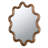 Wooden Accent Mirror with Unique Frame