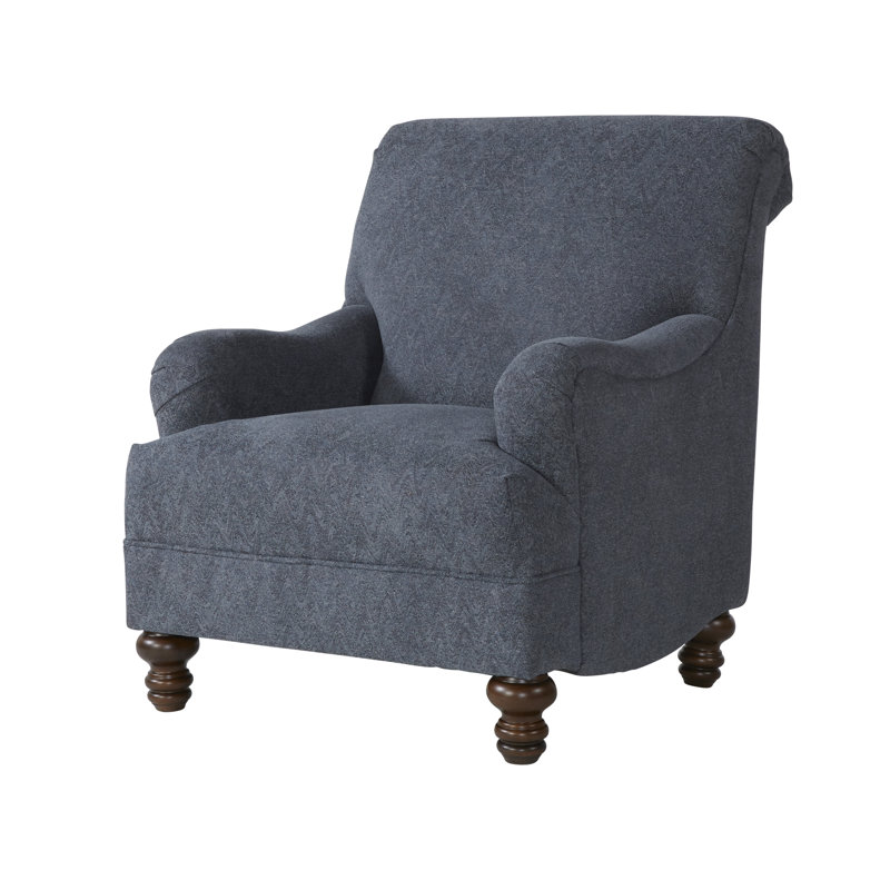 Tylor Upholstered Armchair, Sonic Marine 100% Polyester