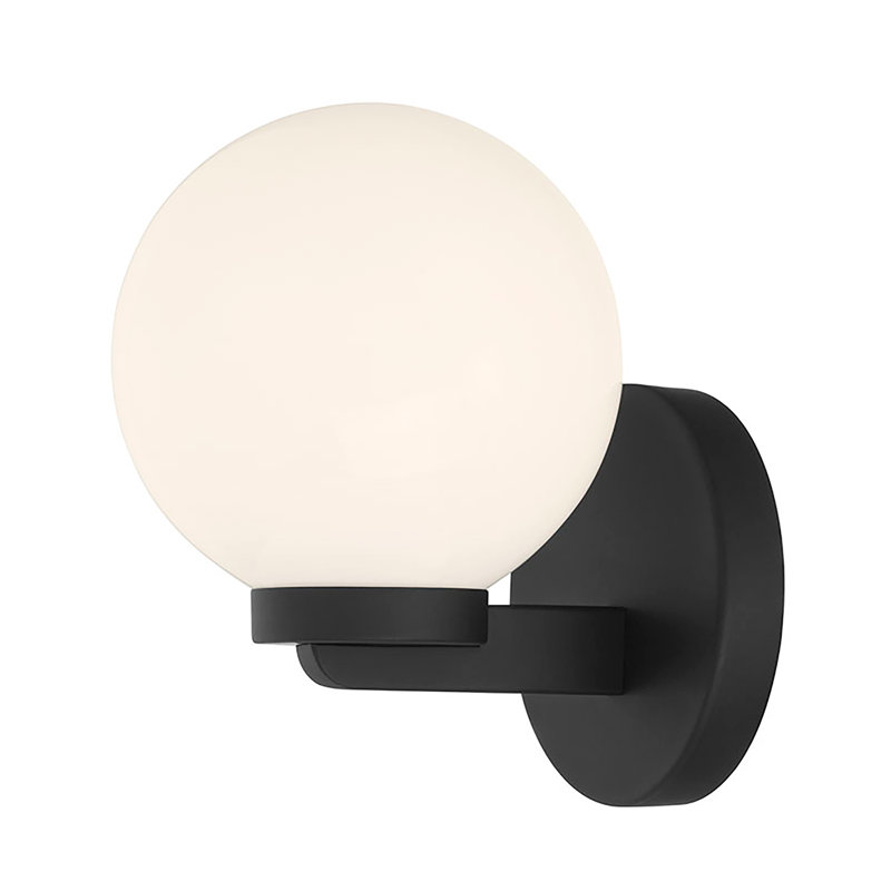 Ardeva 8" High 1-Light Wall Sconce, Black