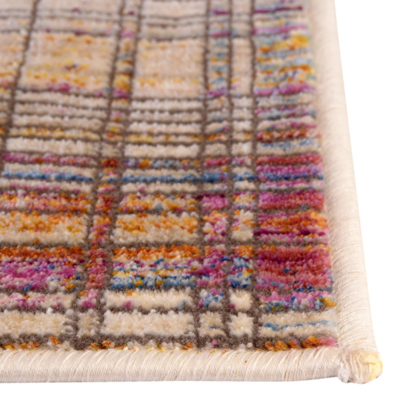 Tapis tartan foncé Gracie Oaks, Rectangle 2 pi x 3 pi