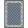 Alminus Signature Symphony Lapis Floral Lattice Area Rug