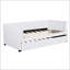 Lit de jour simple tapissier avec lit gigogne, lit plateforme, beige -1596024741