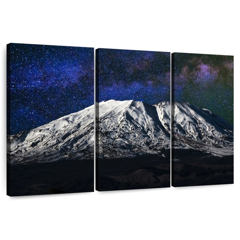 Alvord Mount St. Helens Starry Night, 42" H x 65" W