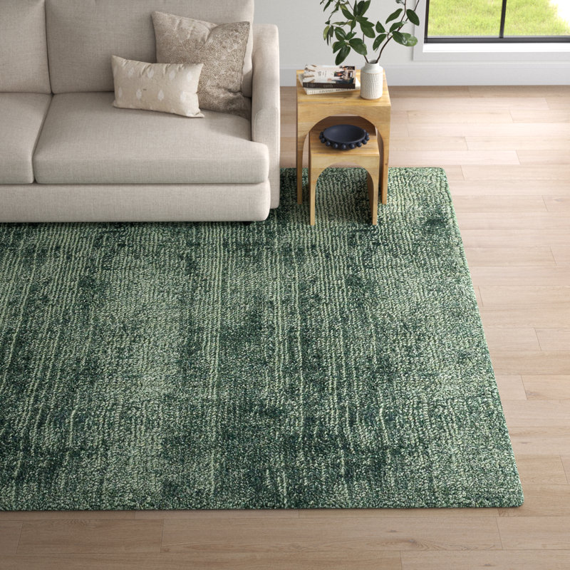 Fennel Hand Loomed Viscose Indoor Rug, Rectangle 9' x 12'