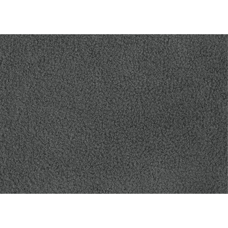 Dark Grey Boucle Upholstered Full Size Bed Frame For Transitional Bedroom, Solid Engineered Wood Structure, Button - Headboard With Padding And Low Profile Thick Comfort