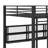 Metal Queen Over Queen Bunk Bed, Complete With Storage Racks And Illumination