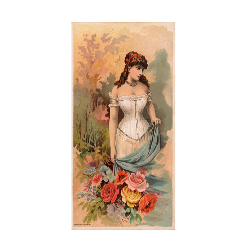 American School Corsets, art sur toile, H 19 po x l 10 po