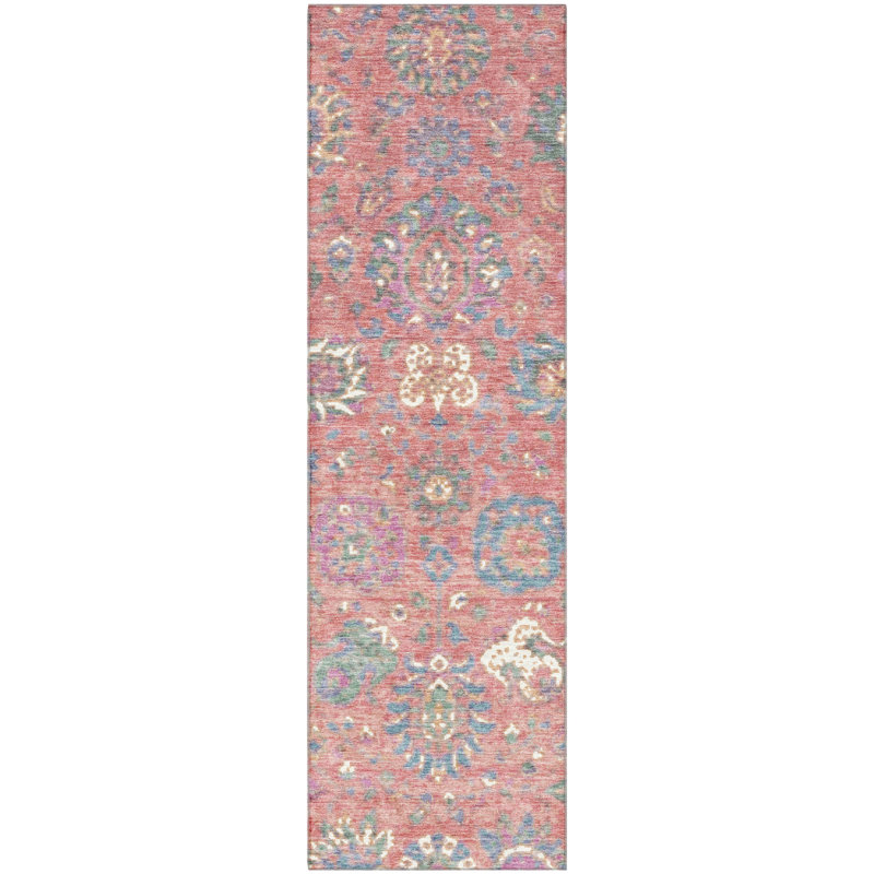 Premium Machine Washable Ariel Global Rug, Runner 2'3" x 7'6"