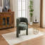 Fauteuil d'appoint moderne, fauteuil de salle à manger en tissu Boucle