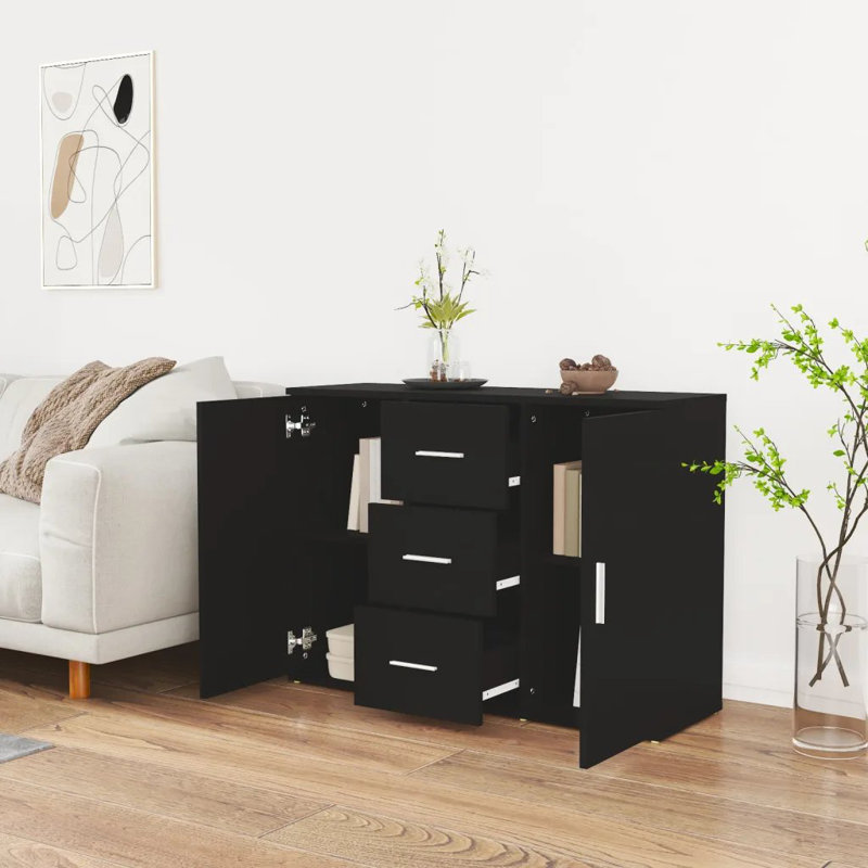 Lovice 91cm Sideboard, Black