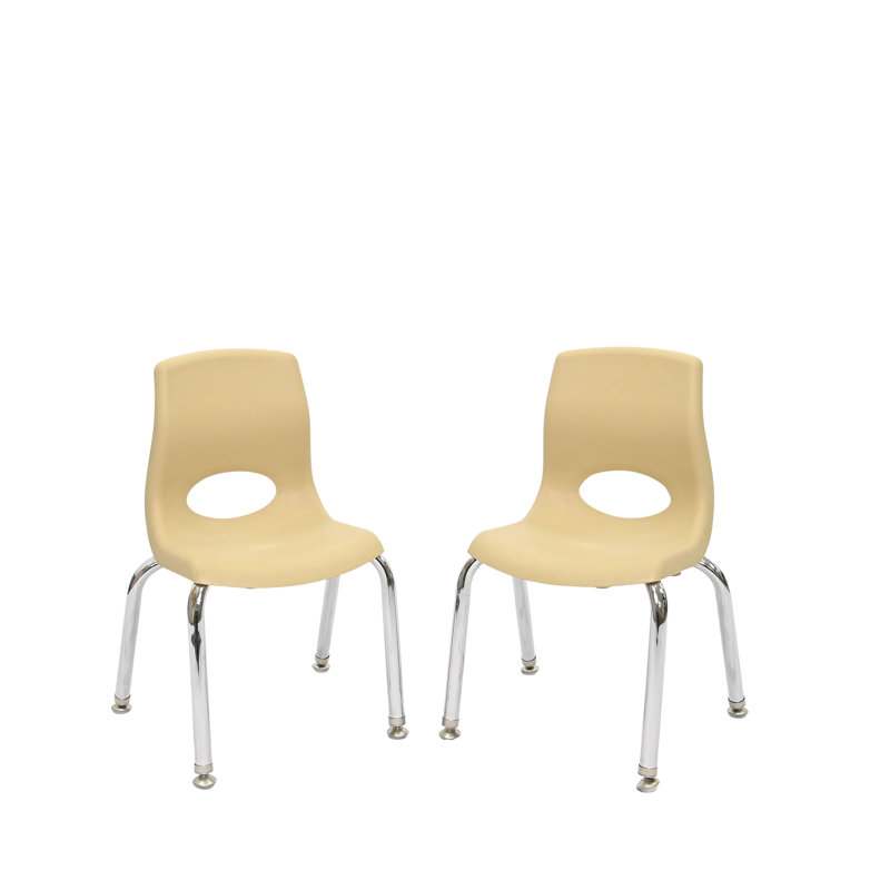 Chaise Myposture Plus - ensemble de 2 avec pieds chromés, Tanné, 12"