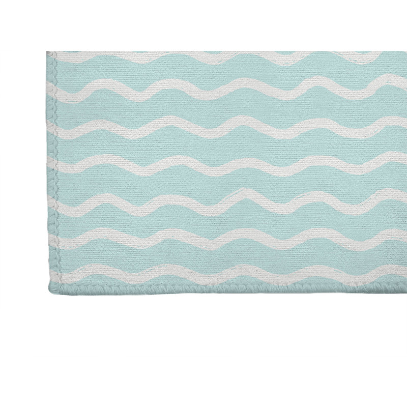Wiggle Row Non-Slip Outdoor Rug, Rectangle 8' x 10'