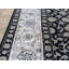 Tapis noir / gris en soie noué à la main Sherika-27174728