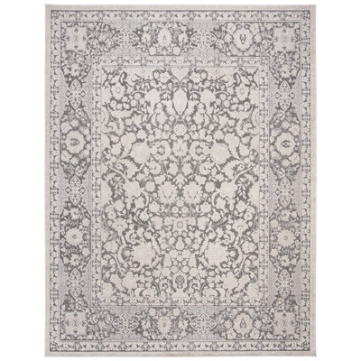 Calidia Oriental Dark Grey/Cream Area Rug