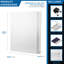 Récepteur biométrique blanc à ouverture à droite - module d'empreintes digitales 120, construction en acier, 2 tablettes amovibles, coffre-fort mural sécuritaire avec quincaillerie à tablettes réglables, fabrication solide et fixation
