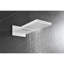 Pomme de douche - Cascade de douche avec douchette, fixation murale, laiton blanc et robinet