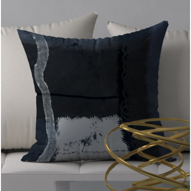 Housse de coussin décorative carrée luxueuse, H 18 po x l 18 po