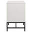 Table de chevet 2 tiroirs blanc