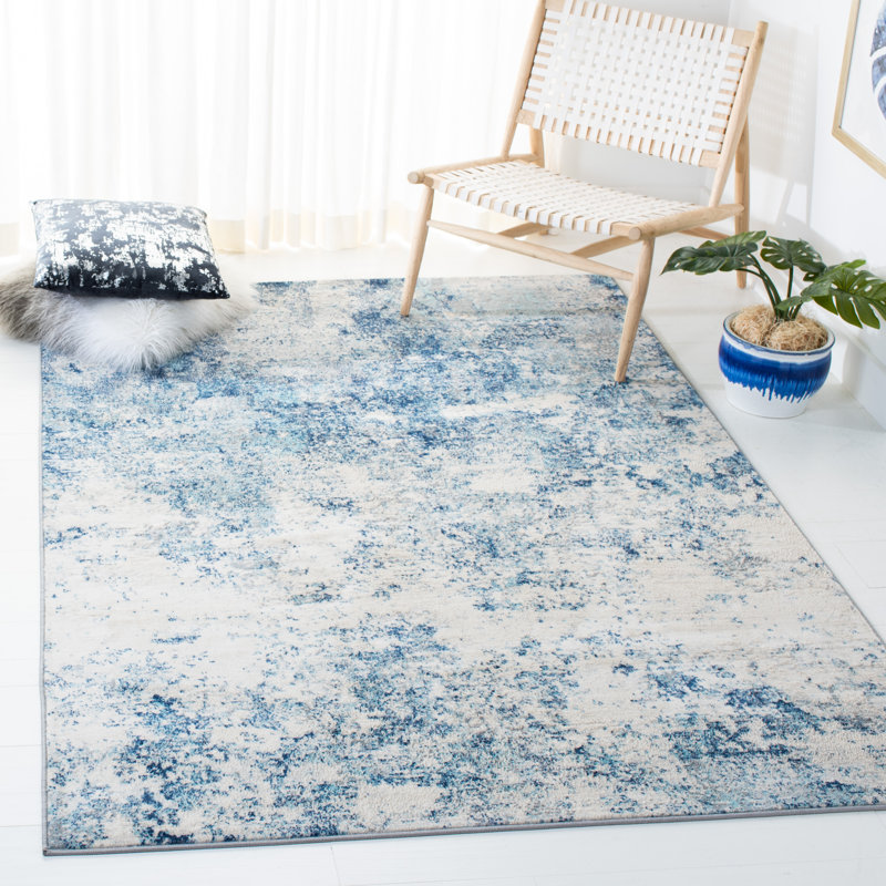 Stonerstown Area Rug, Rectangle 160 x 229 cm, Ivory/Blue
