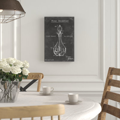 «Barware Blueprint VIII», impression sur toile