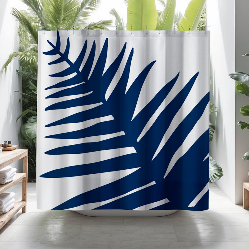 Rideau de douche Coco, Bleu marine