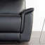 Luxueux fauteuil inclinable avec accoudoirs rembourrés évasés et garniture en welt
