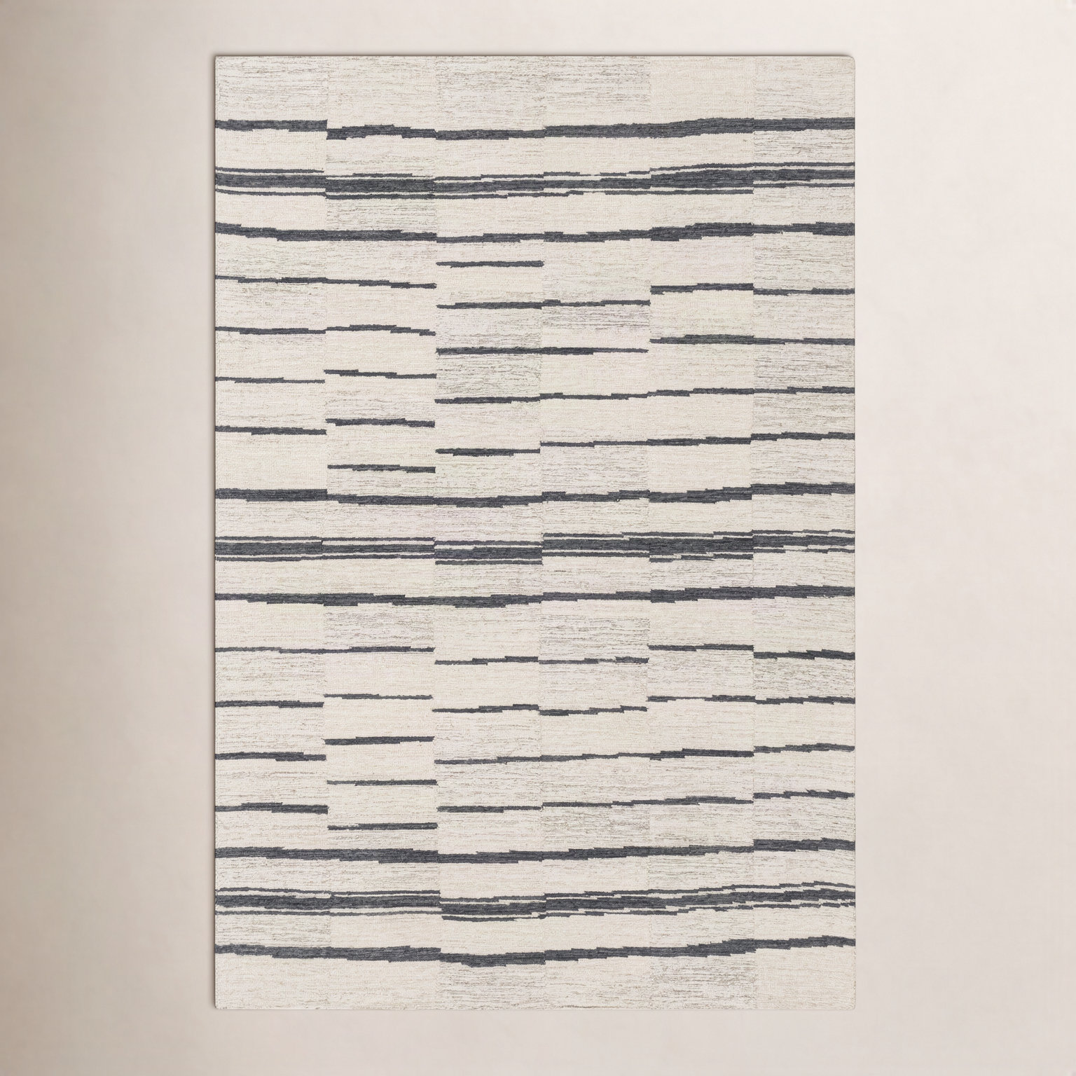 Rune Hand-Tufted Striped Rug, Rectangle 5' x 7'6"