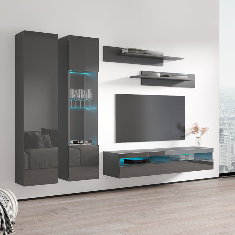 Meuble audio-vidéo Fly 100 A 35TV, Gris