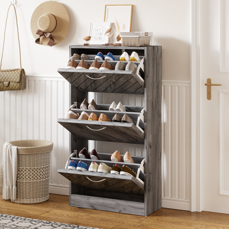 24 Pair Shoe Storage Cabinet