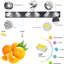 Applique murale à DEL à intensité variable pour salle de bain, style moderne, en fer et acrylique, écoénergétique, 36 W, 100-120 V, 16,5 cm de large, noire, élégante et à intensité variable.