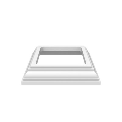 6''W x 6''D Heritage Base Trim White