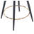Damisi Upholstered Counter Stool with Metal Frame-908866356