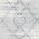 Residency Modern Diamond Soft Blue Geometirc Area Rug