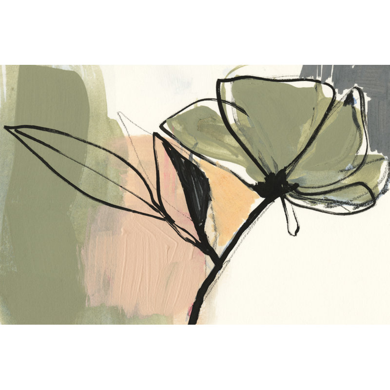 Floral Synergy V by Jennifer Goldberger - Painting on Canvas, 51 cm H x 76 cm W, Wrapped Canvas