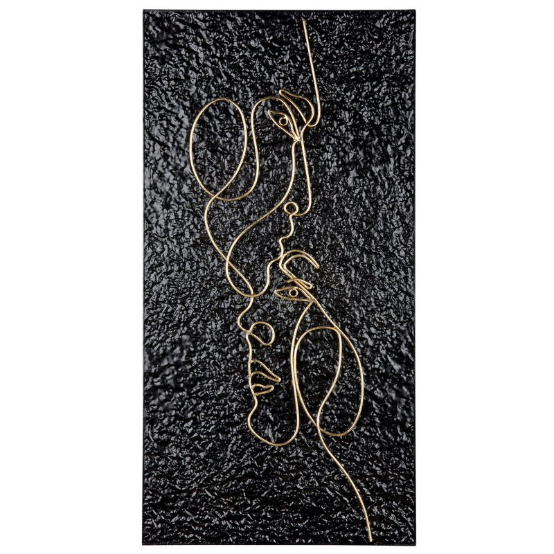 Handmade Glam Abstract Wall Decor on Metal
