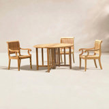 Giva Outdoor 5 - Piece Teak Dining Set