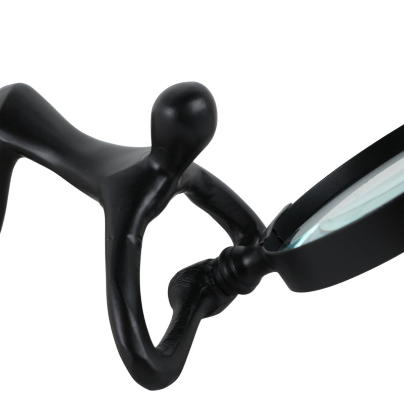 9" Adams Magnifying Glass, Black